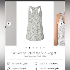 Lululemon womens tank size 8